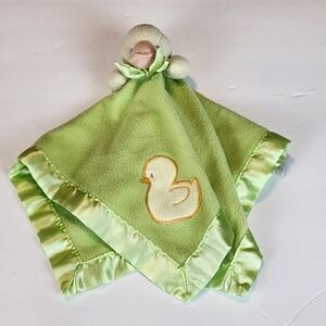 Blankets and Beyond duck duckling lovey Green